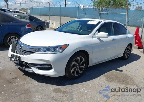2016 Honda Accord Ex z USA, uszkodzony, nr VIN 1HGCR2F75GA049848